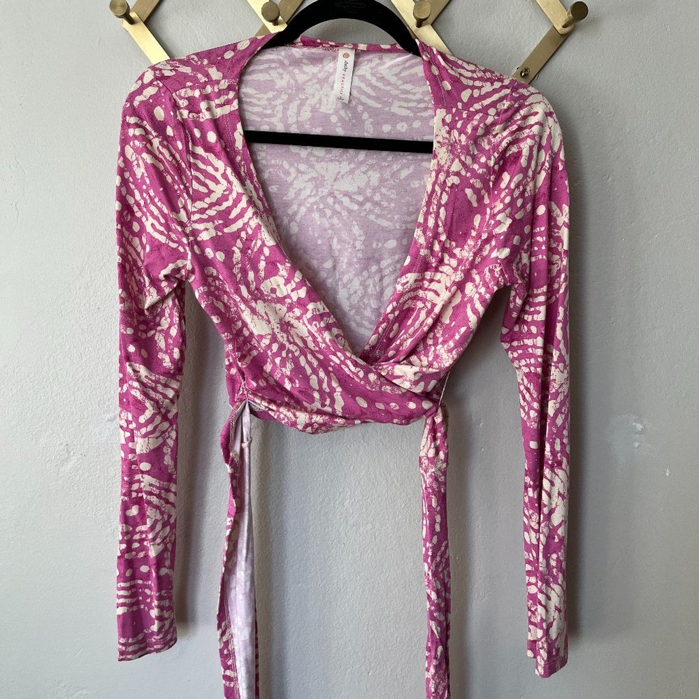 Daily Practice by Anthropologie Cropped Wrap Top